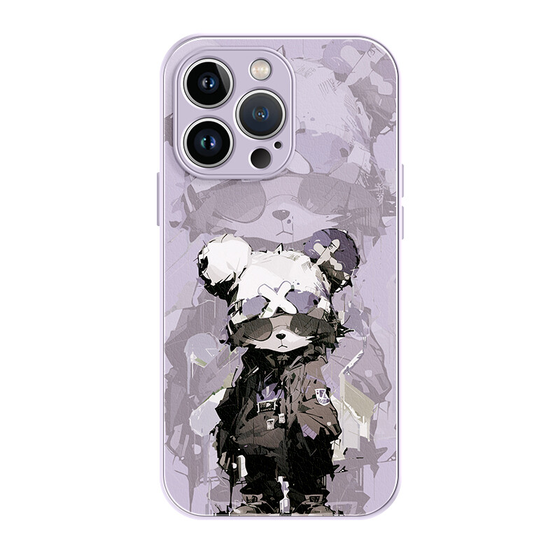 

Чехол для телефона Lingtao Leading Taobao, Ab40 Sweet Cool Bear Lambskin China Red Liquid Lambskin