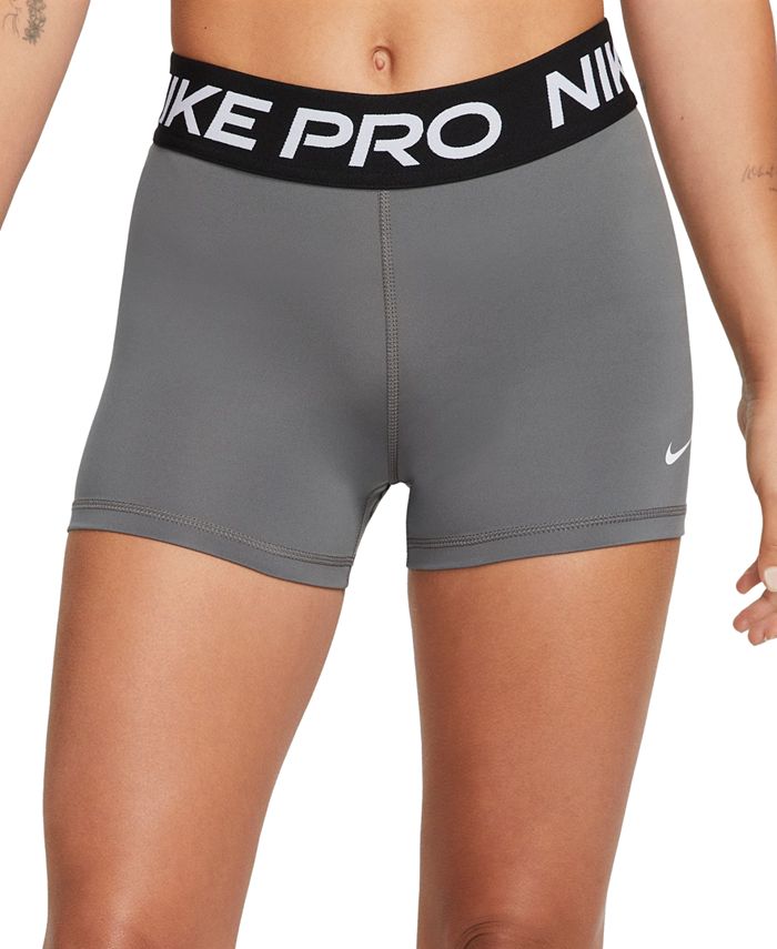 Профессиональные женские шорты шириной 3 дюйма Nike, цвет Iron Grey/white