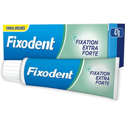 Нейтральный крем-адгезив для зубных протезов, 47 г, сверхсильная фиксация, Fixodent оригинальный клей для зубных протезов 68 г fixodent other