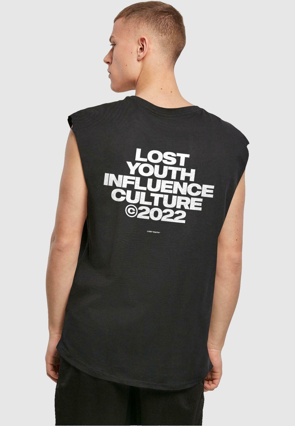 

Футболка с принтом LY -CULTURE Lost Youth, черный
