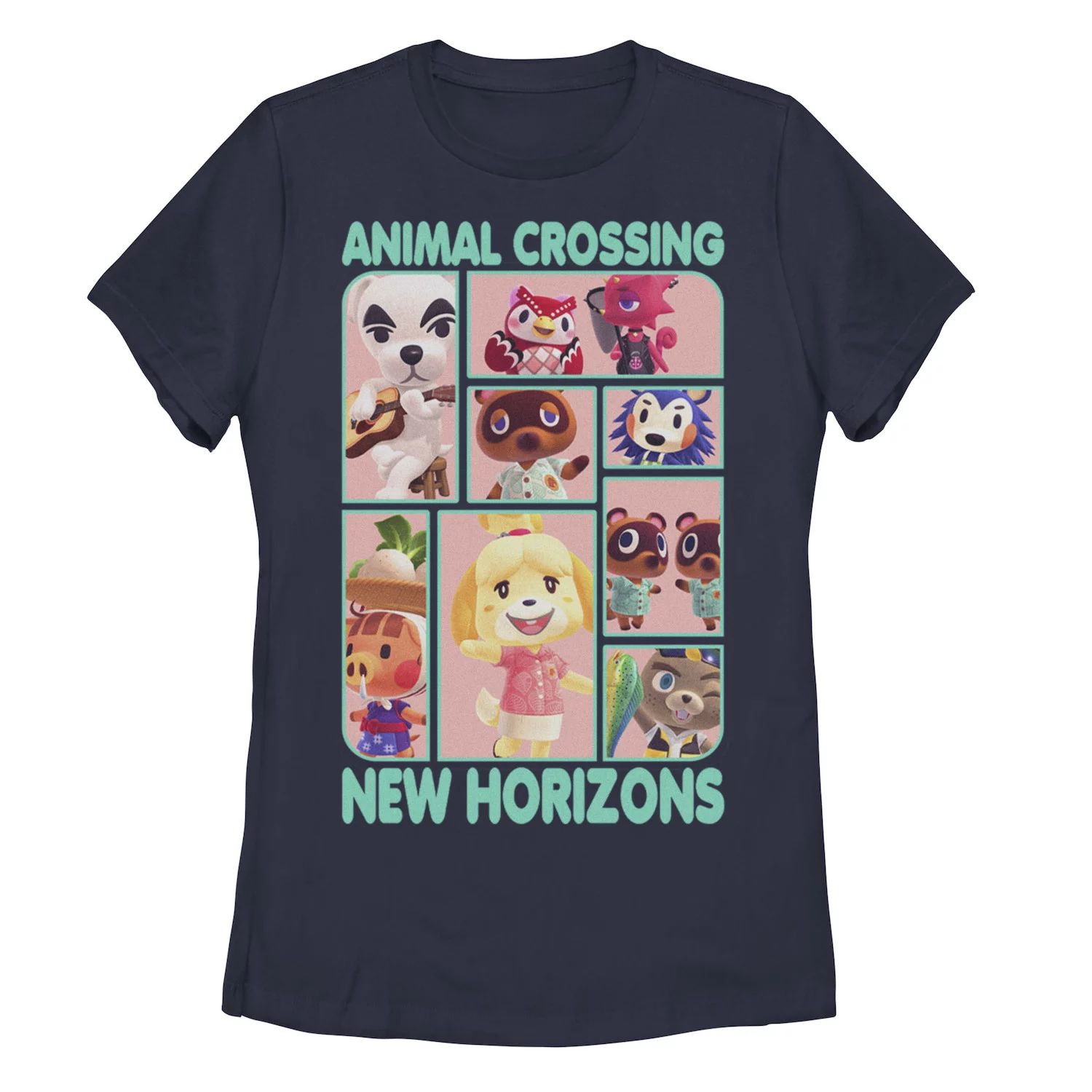 Юниорская групповая футболка Animal Crossing New Horizons Licensed Character игра animal crossing new horizons nintendo switch