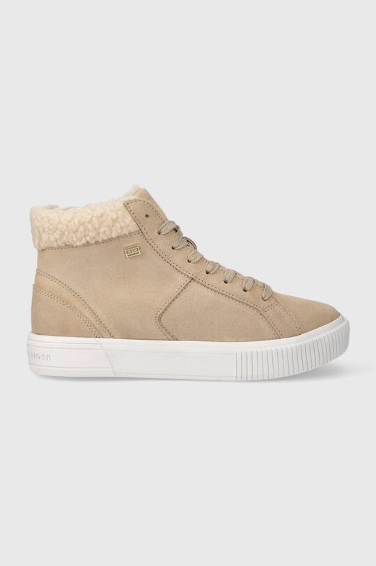 Замшевые кроссовки VULC SUEDE SNEAKER HI Tommy Hilfiger, бежевый кроссовки vulc monotype sneaker tommy hilfiger белый