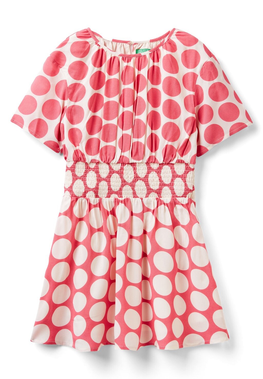 

Летнее платье Flowy Polka Dot United Colors of Benetton, розовый