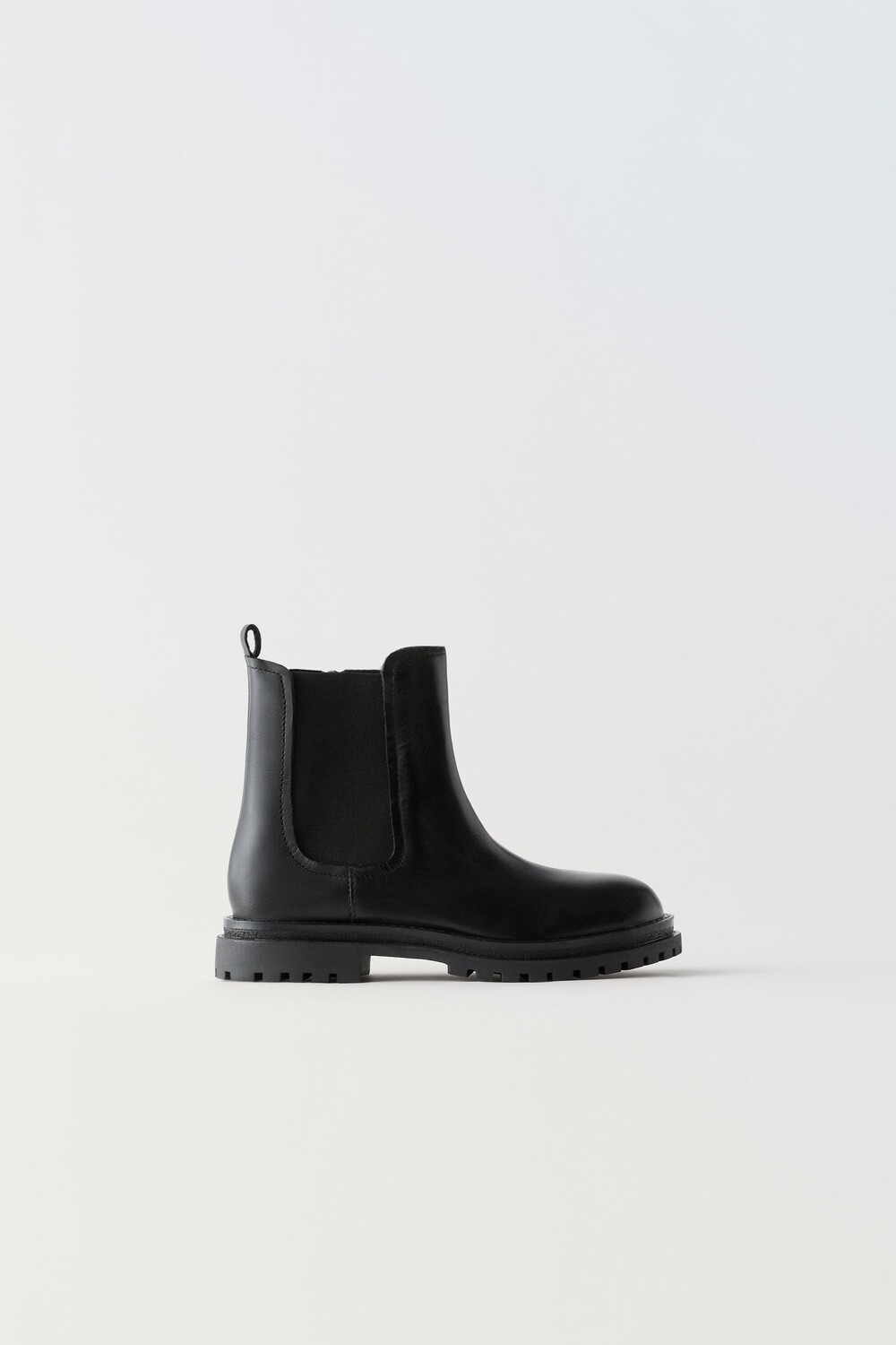 

Кожаные ботинки челси Zara, черный
