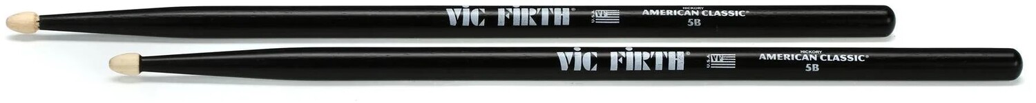 

Барабанные палочки Vic Firth American Classic - 5B - с деревянным наконечником - черные