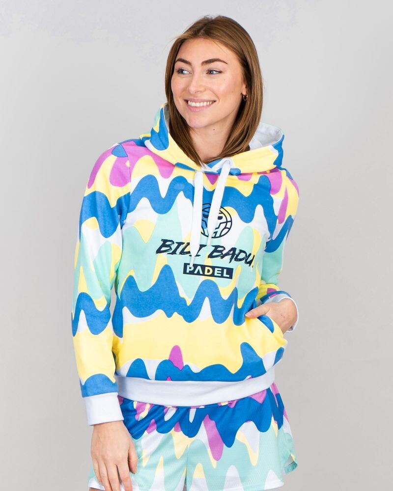 

Толстовка BIDI BADU Good Vibes Chill Hoody white/ mixed, белый