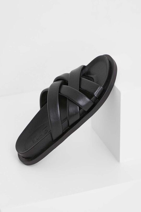 

Кожаные шлепанцы Answear Lab, черный