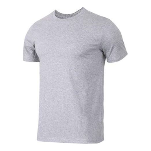 Футболка Men's Nike Solid Color Cotton Round Neck Short Sleeve Gray T-Shirt, серый футболка men s nike solid color cotton round neck short sleeve gray t shirt aj1159 063 серый