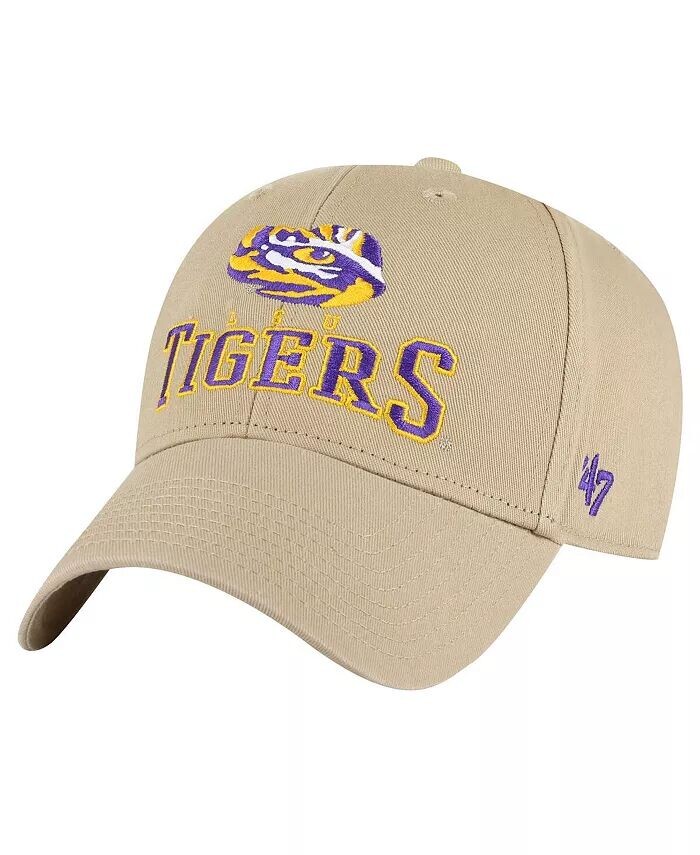 

Мужская регулируемая кепка цвета хаки LSU Tigers Powell MVP '47 Brand, бежевый