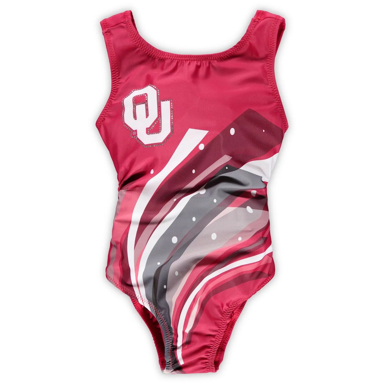 

Молодежный купальник Crimson Oklahoma Early Rhinestone Team Unbranded