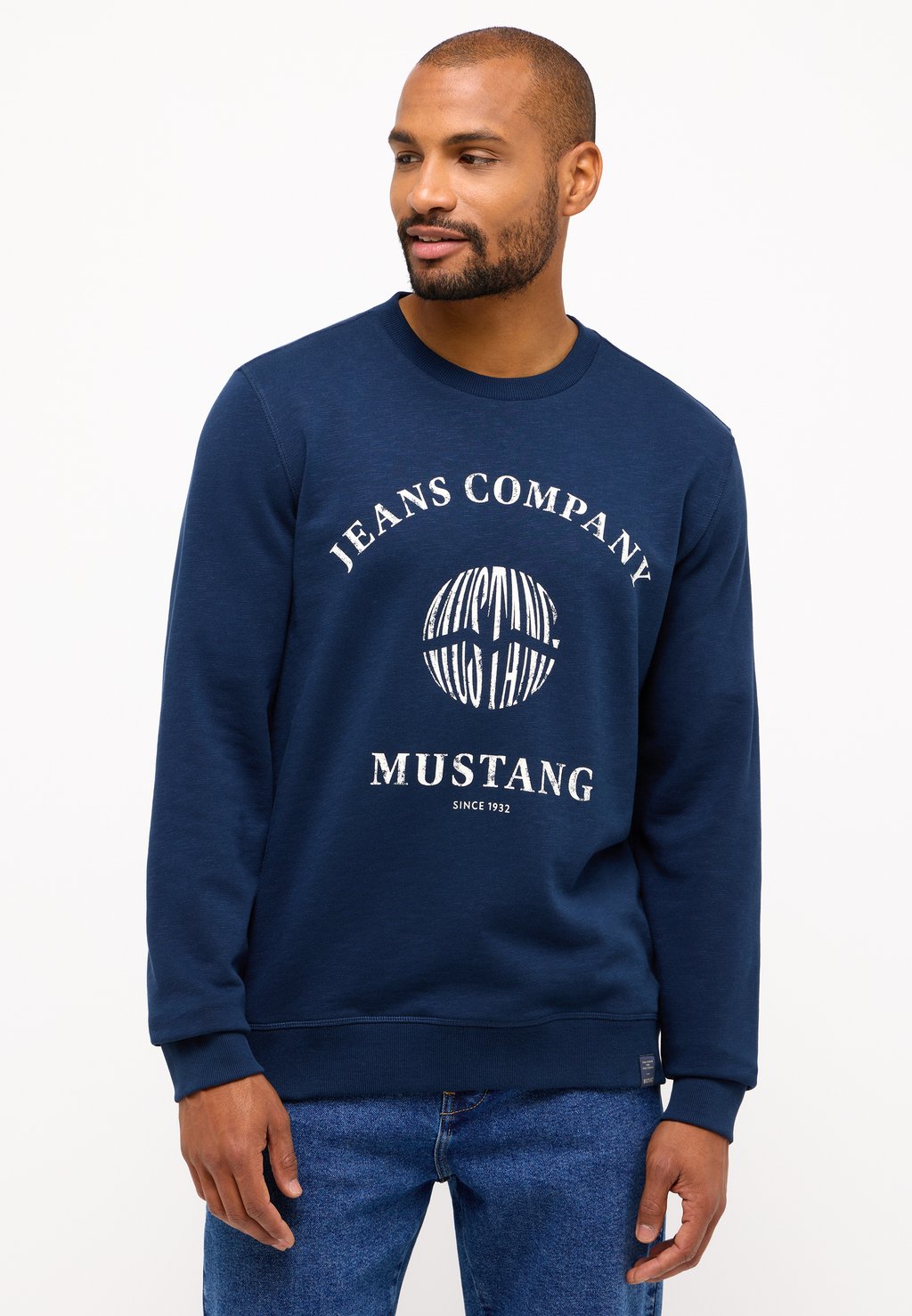 Вязаный свитер Mustang, цвет blau