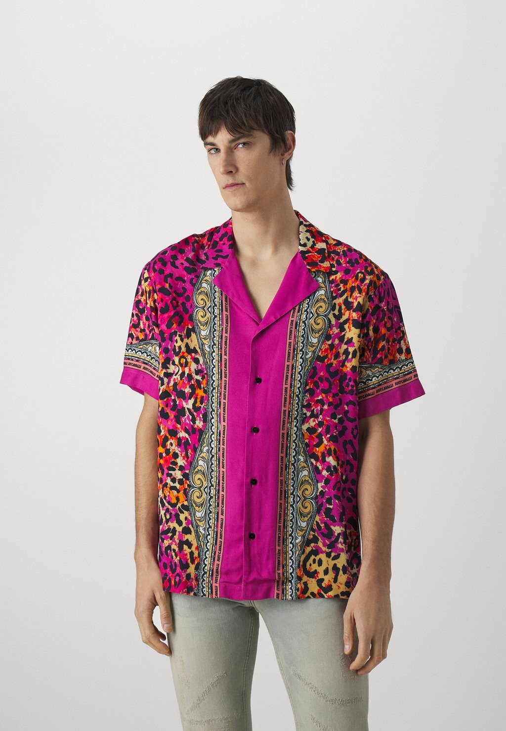 

Рубашка Just Cavalli, цвет fuxia