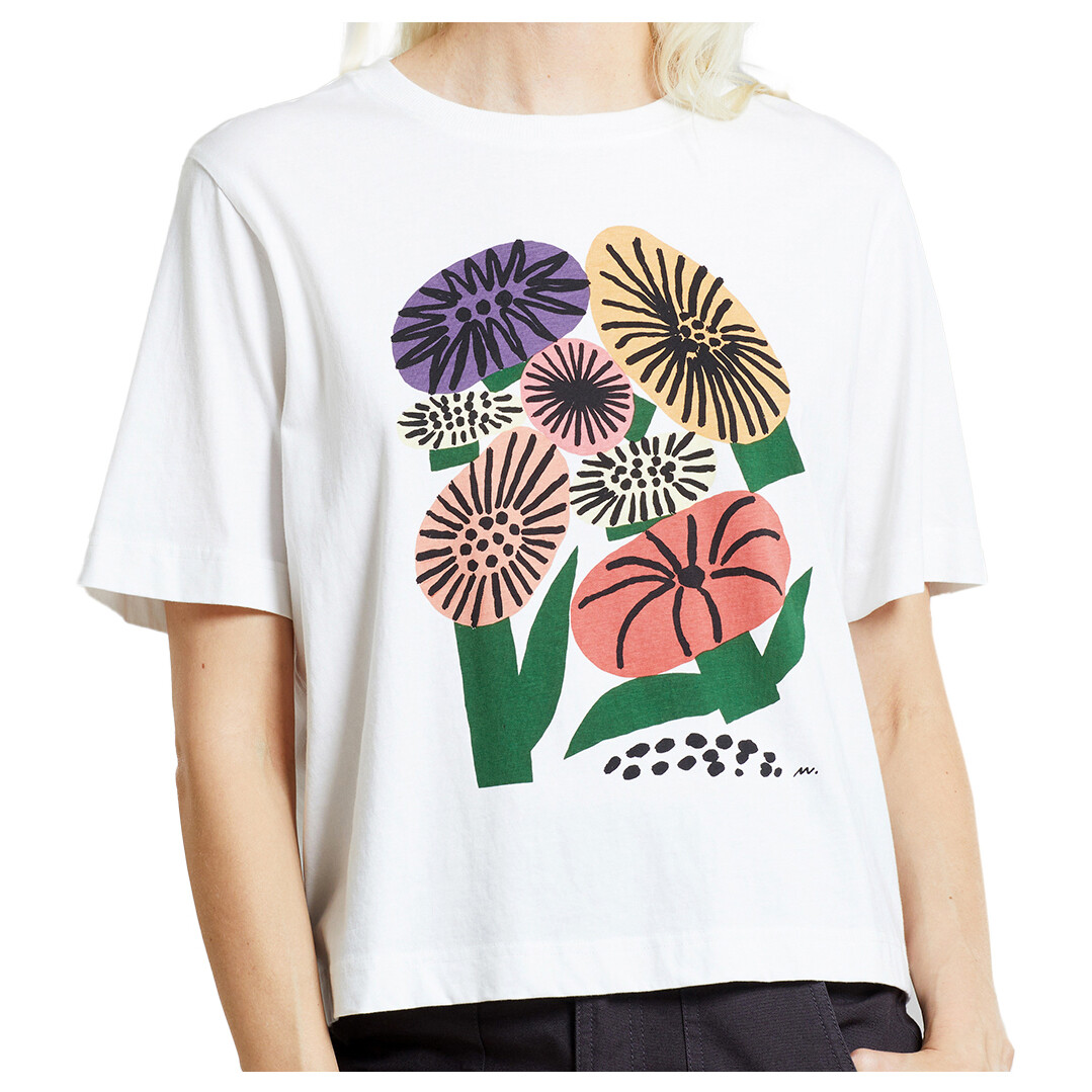 

Футболка Dedicated Women's Vadstena Memphis Flowers, белый