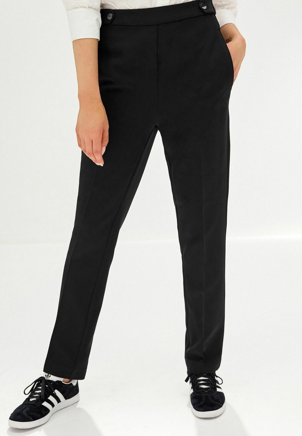 

Брюки Tailored Elastic Back Petite Petite Next, черный
