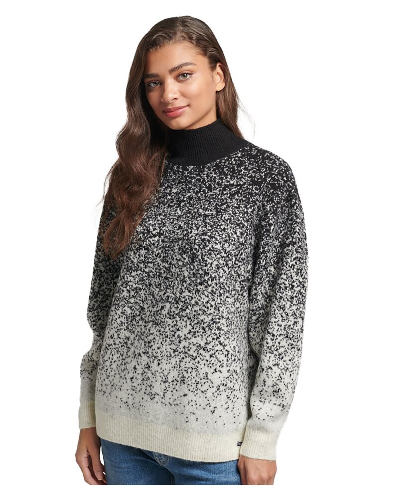 

Свитер Superdry Vintage Gradient Mock Neck, черный