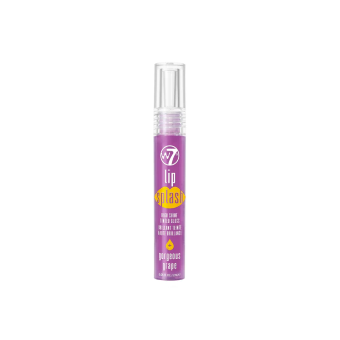 цена Блеск для губ Brillo de Labios Lip Splash High Shine Tinted Gloss W7, Grape