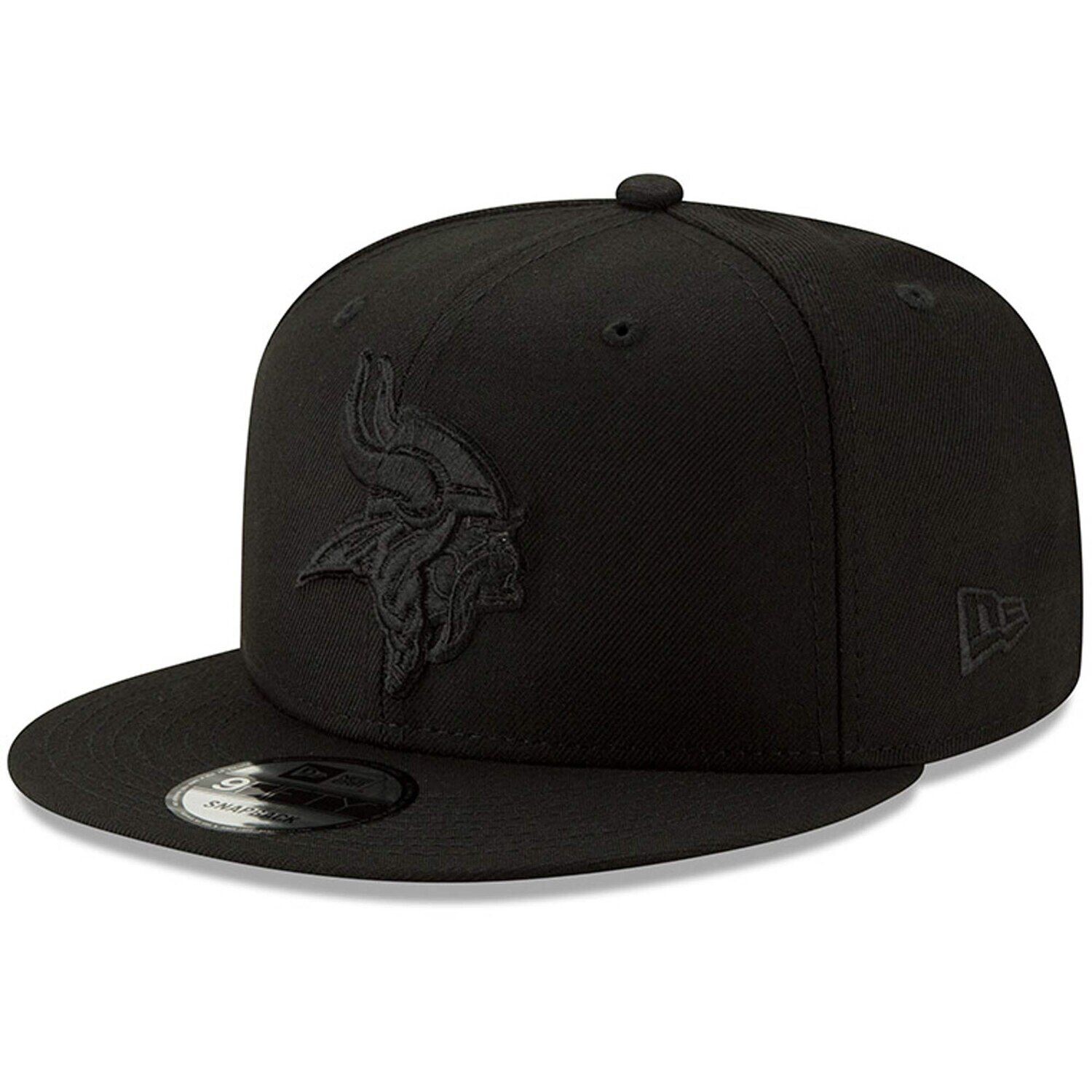 

Мужская регулируемая кепка New Era Black Minnesota Vikings Black On Black 9FIFTY