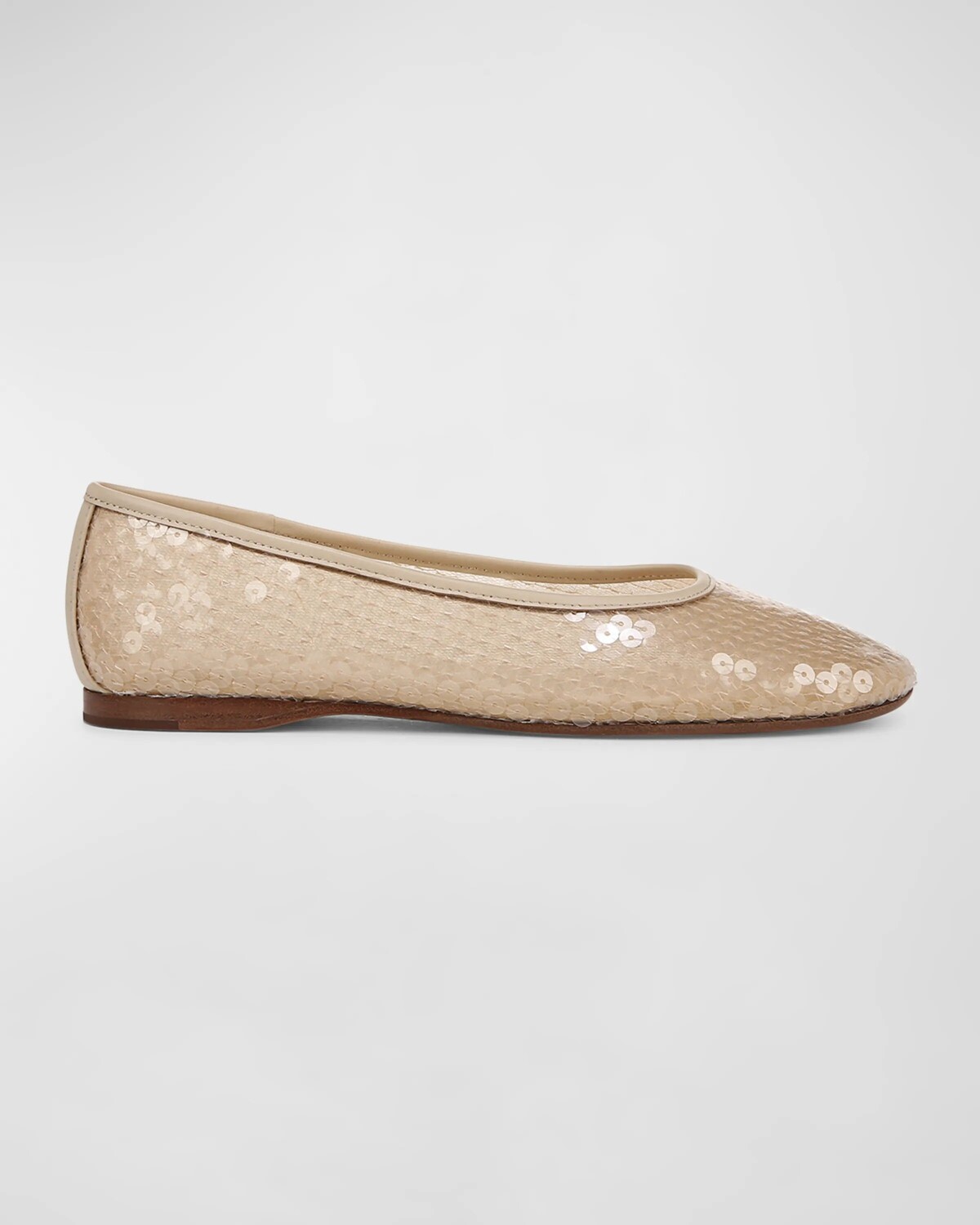 

Балетки Leah с пайетками Vince, цвет Birch Sand Sequin Fabric