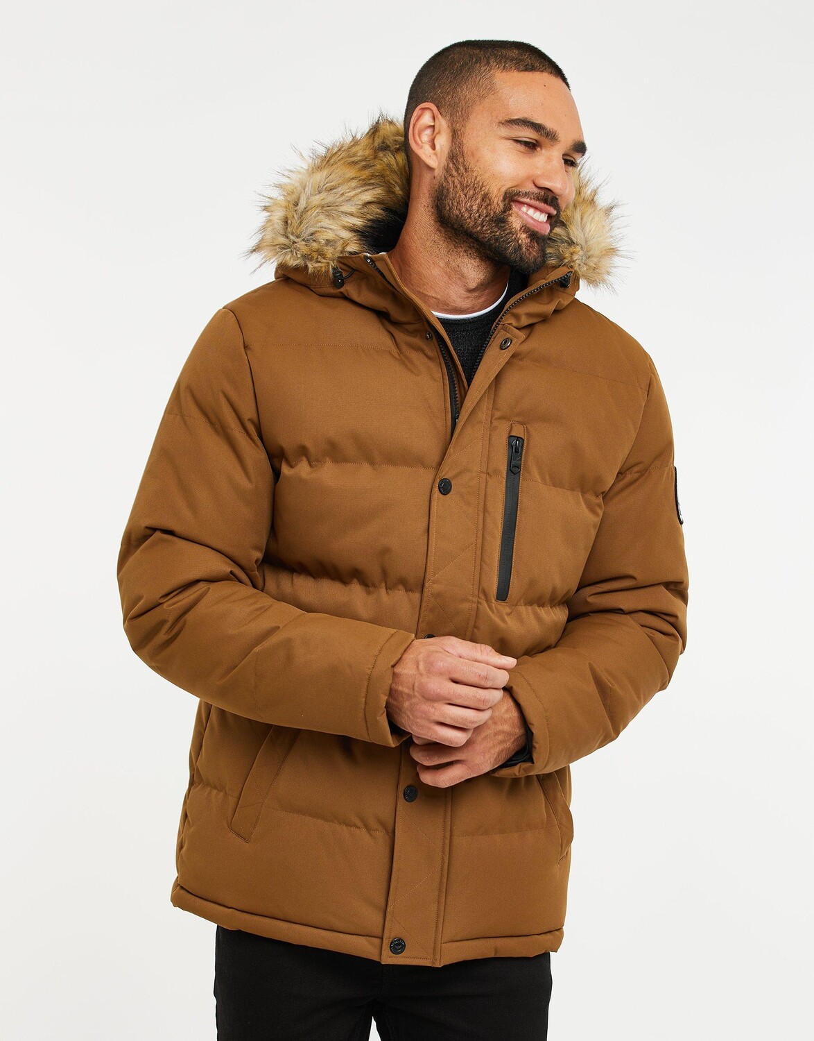 

Утепленная куртка Arnwood Threadbare, коричневый