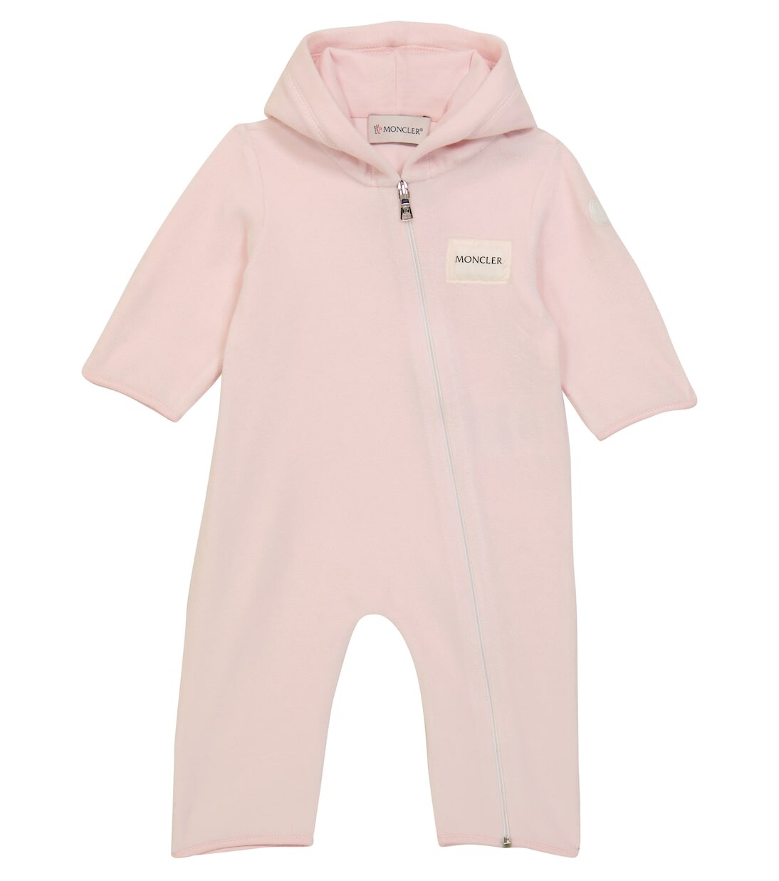 

Детский пуховый комбинезон Moncler Enfant, розовый