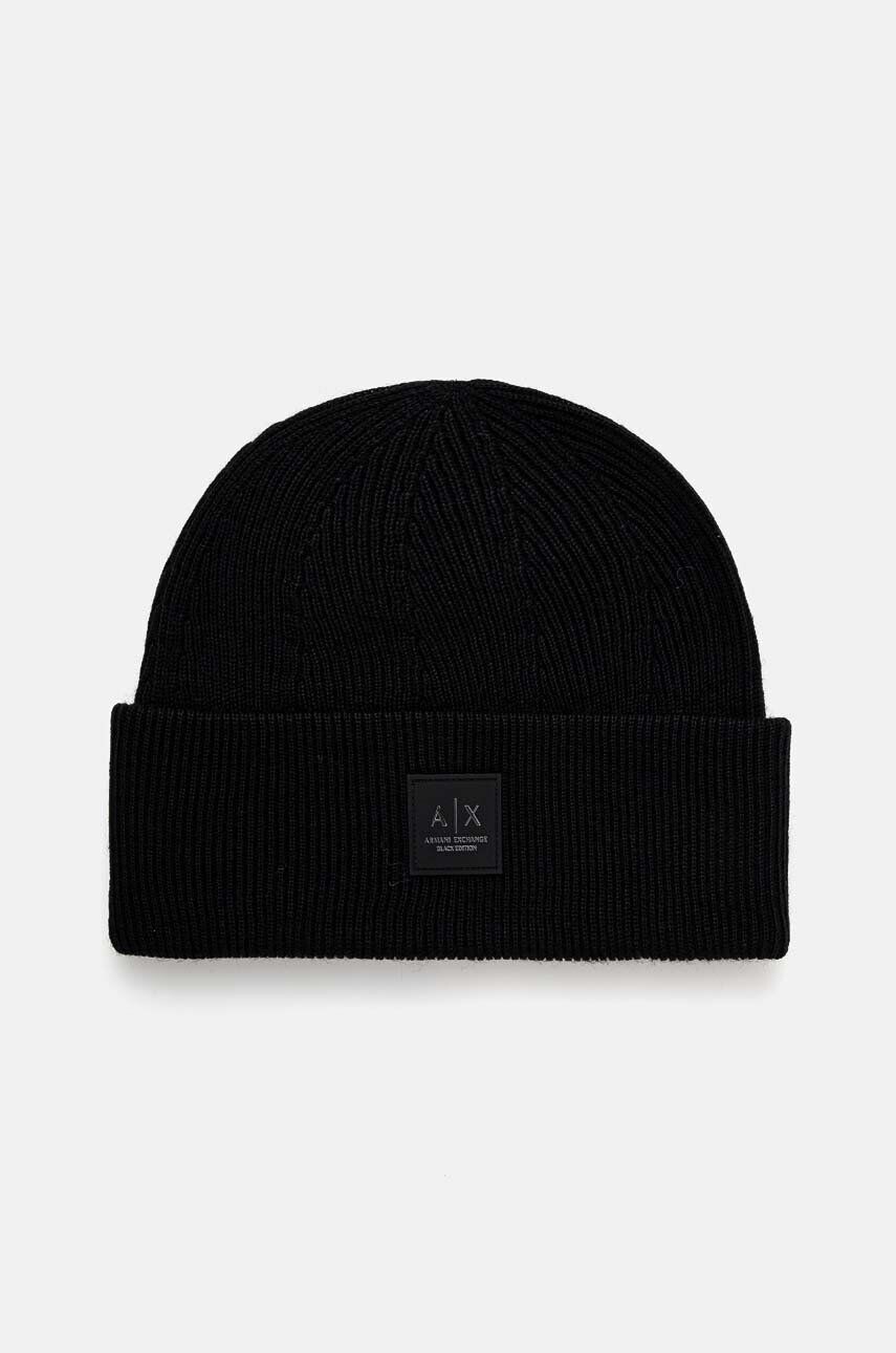 

Кепка из смесовой шерсти Armani Exchange, черный