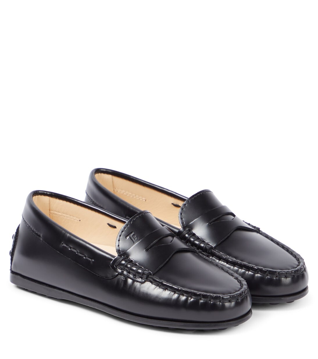 

Кожаные мокасины City Gommino Tod'S Junior, черный