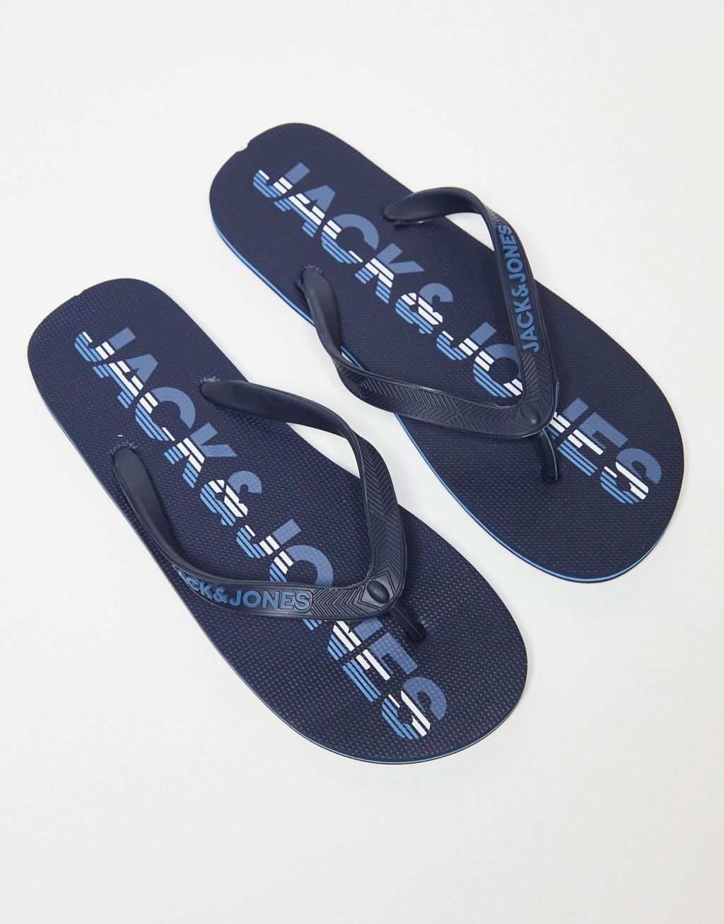 

Темно-синие шлепанцы с логотипом Jack & Jones