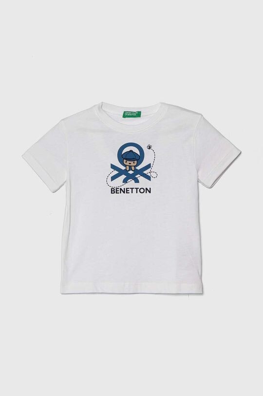 

Хлопковая футболка для детей United Colors of Benetton, белый