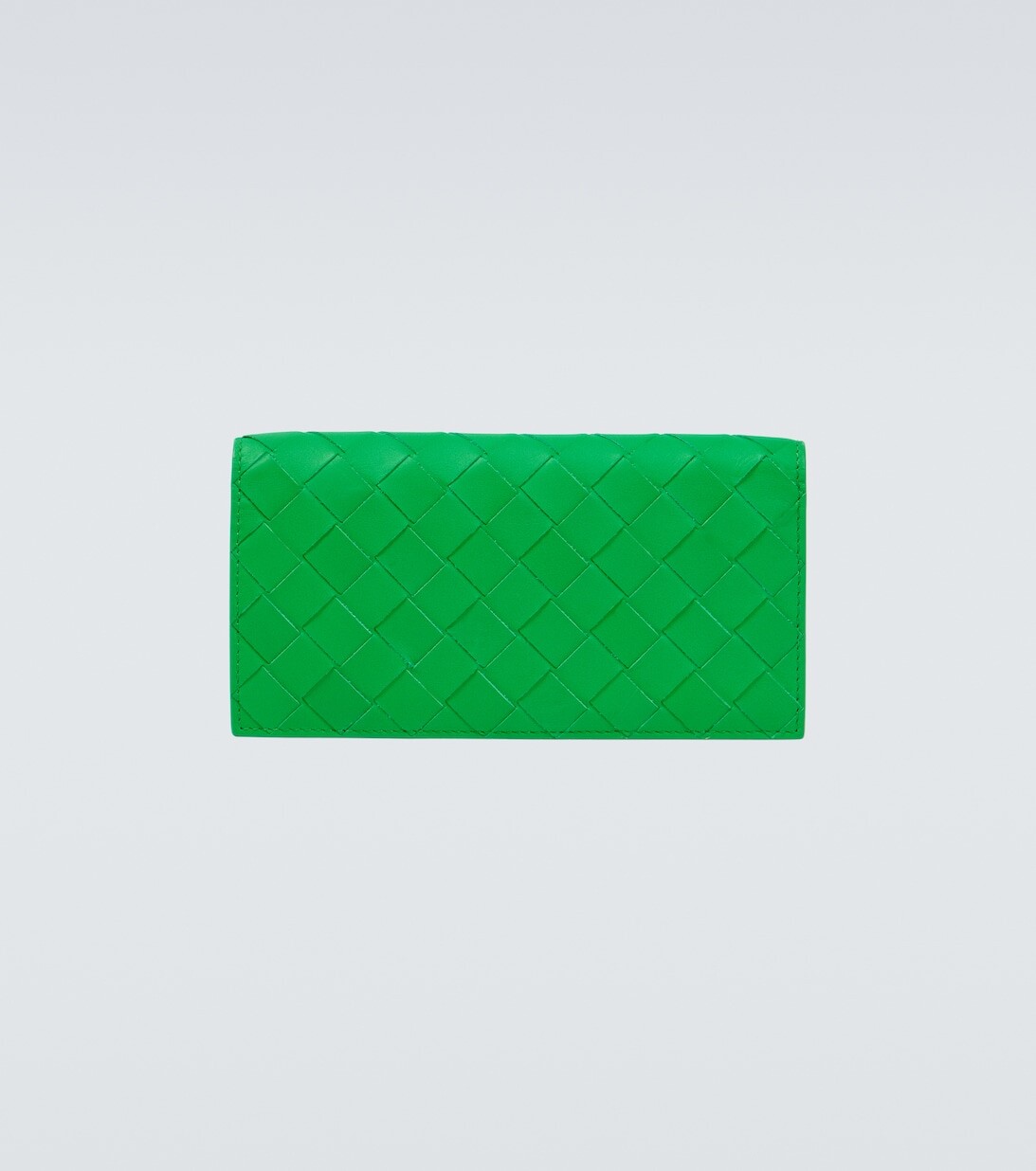 

Кошелек из кожи интекчато Bottega Veneta, зеленый