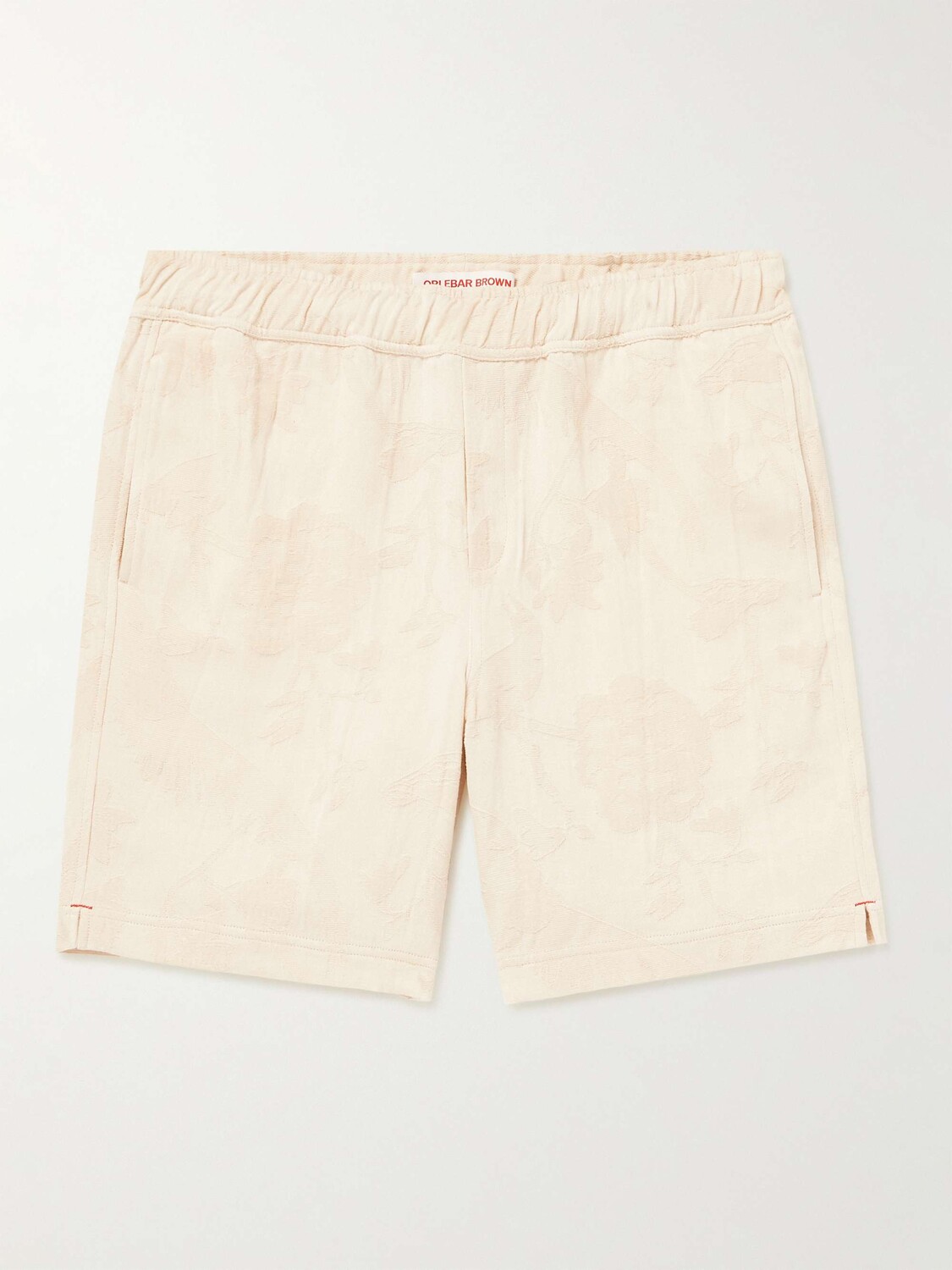 

Прямые шорты Louis из хлопкового жаккарда ORLEBAR BROWN, бежевый