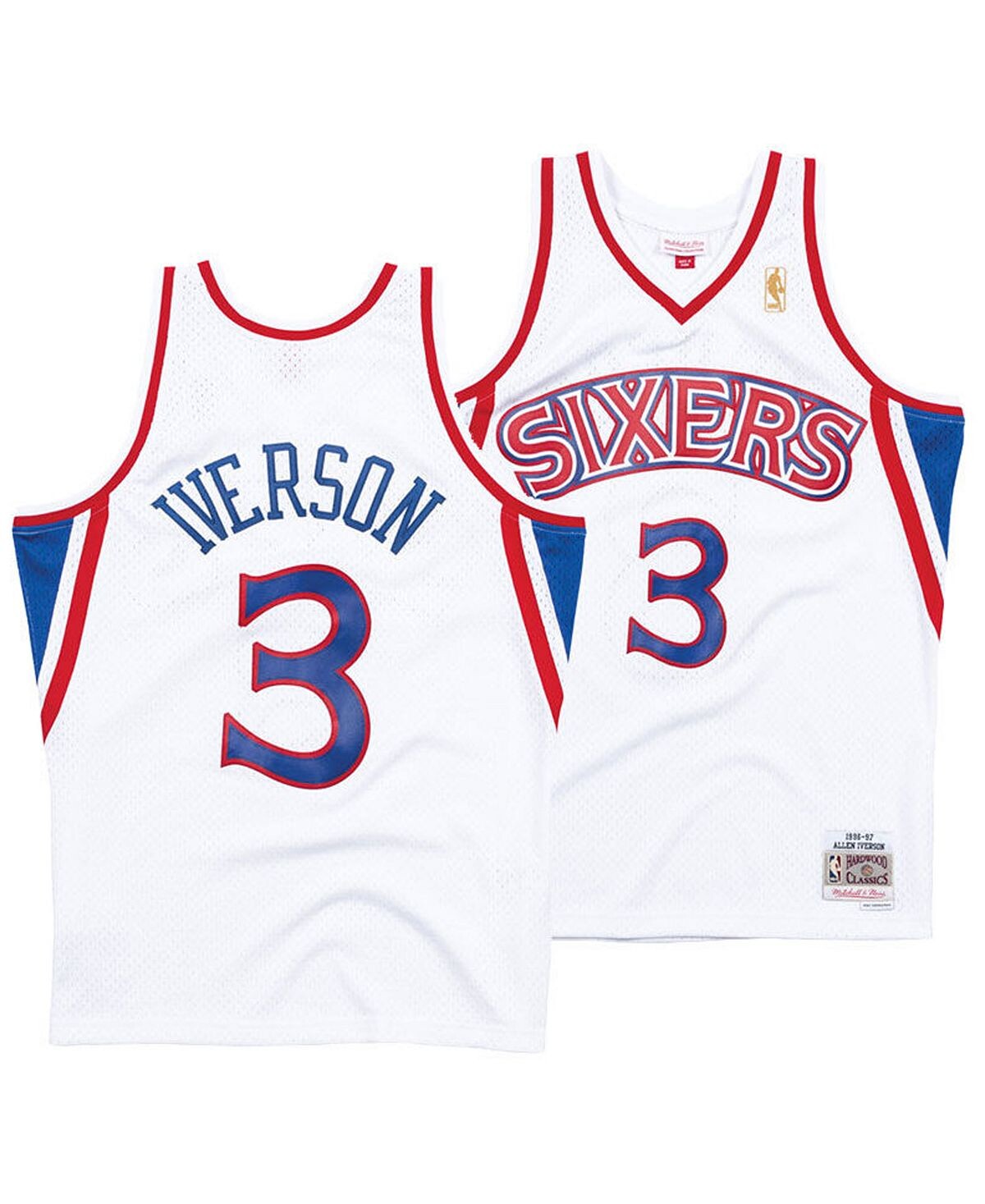 

Мужское джерси Allen Iverson Philadelphia 76ers Hardwood Classic Swingman Mitchell & Ness