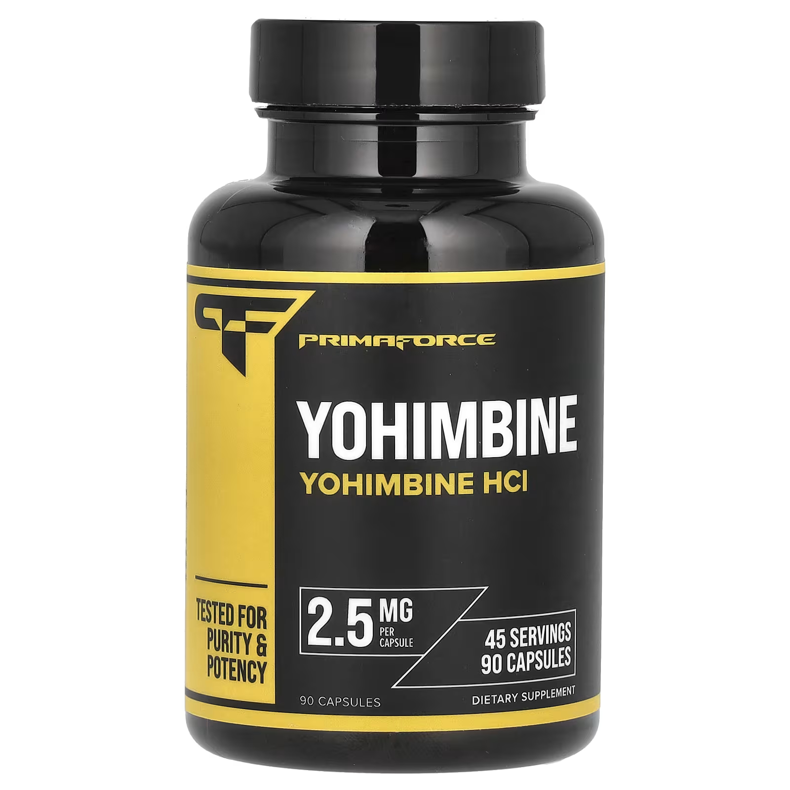 Йохимбин гидрохлорид Primaforce 2,5 мг, 90 капсул primaforce йохимбин hcl 2 5 мг 90 вегетарианских капсул
