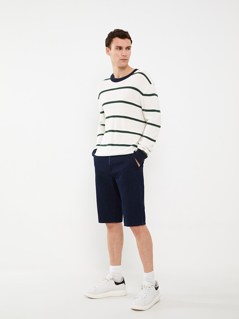

Удобные мужские джинсовые шорты LCW Jeans, темное родео