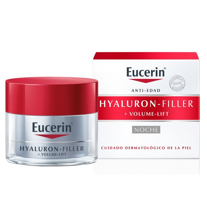 Ночной крем Hyaluron Filler & Volume Lift Crema Noche Eucerin, 50 ml крем для ухода за кожей ночной hyaluron filler volume lift eucerin эуцерин 50мл