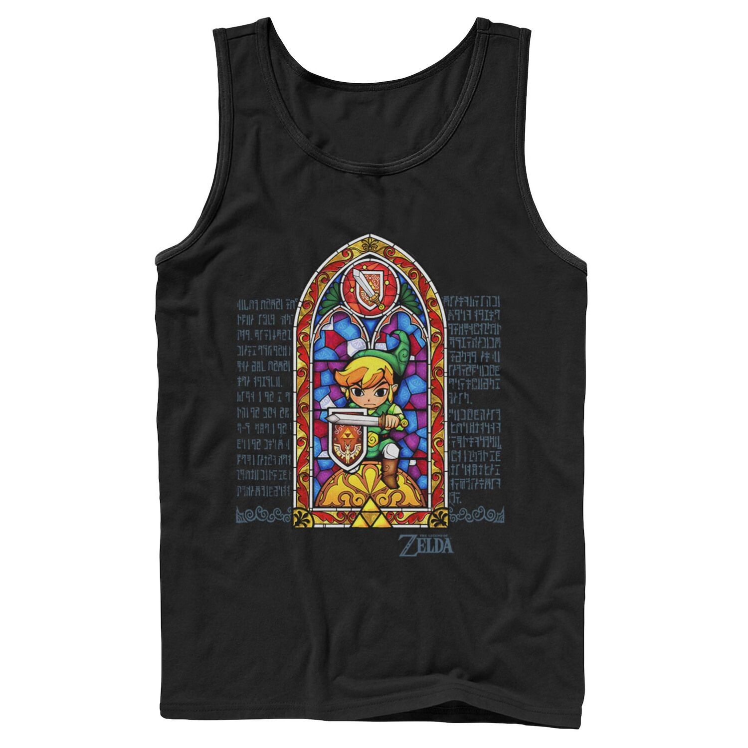 

Мужская защитная майка с витражами Nintendo Zelda Licensed Character