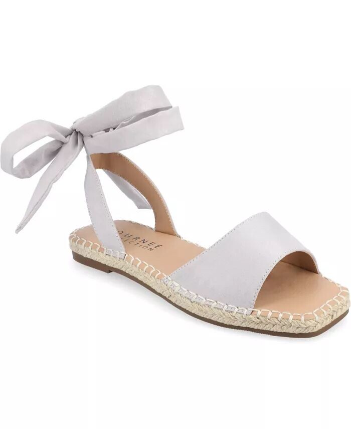 

Женские сандалии Emelie Espadrille на плоской подошве Journee Collection, фиолетовый
