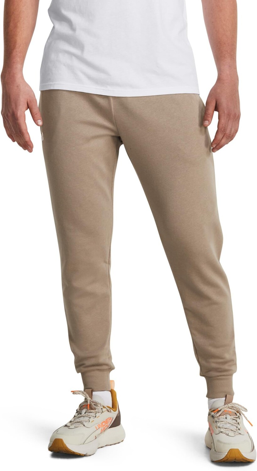 

Флисовые джоггеры Rival Under Armour, цвет Sahara/White