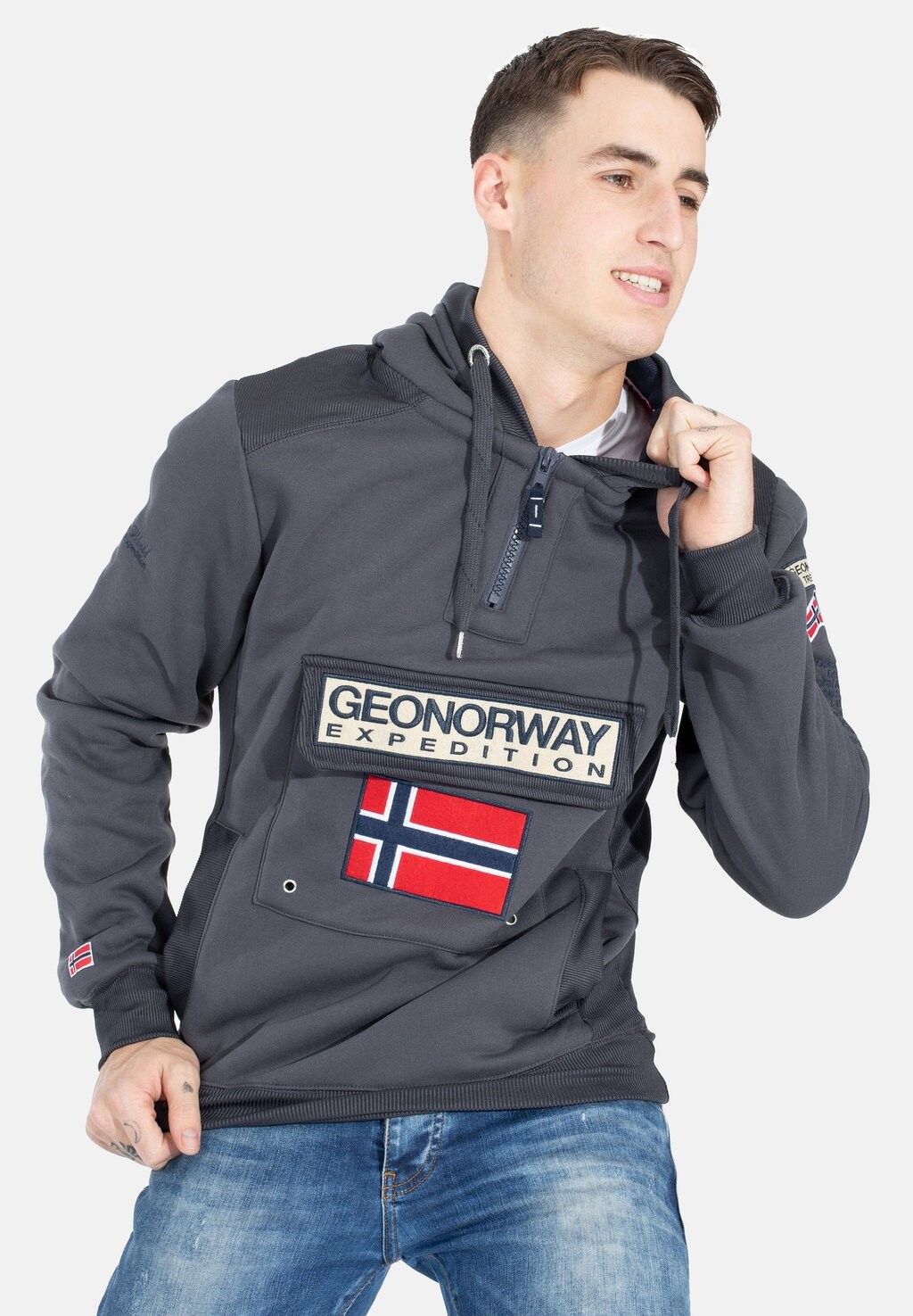 Худи Geo Norway, цвет dark grey