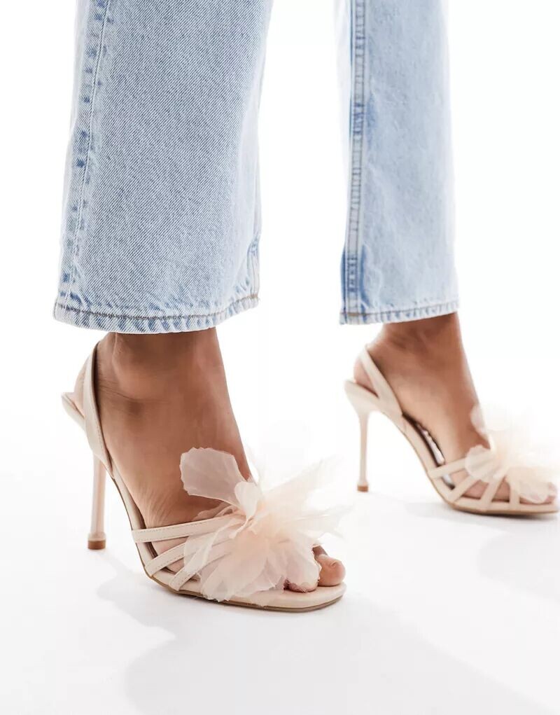 

Нежно-розовые сандалии Simmi London Brixley с бутоньеркой SIMMI Shoes