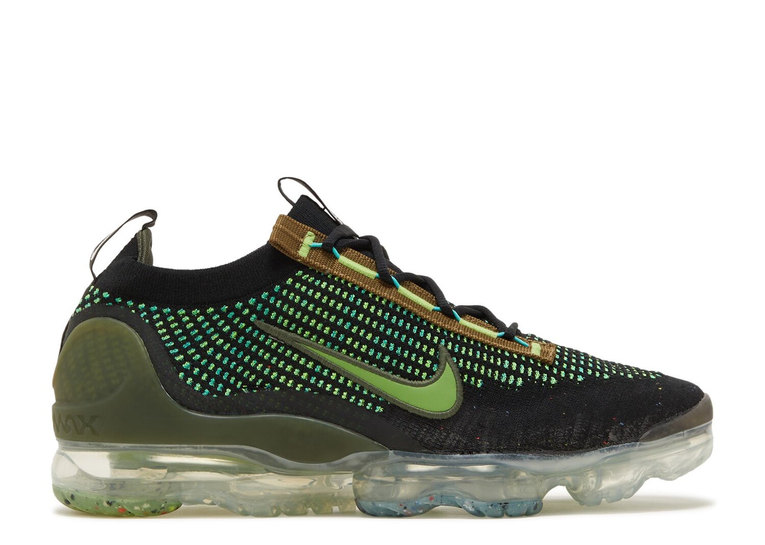 

Кроссовки Nike Air Vapormax 2021 Flyknit 'Black Chlorophyll', черный