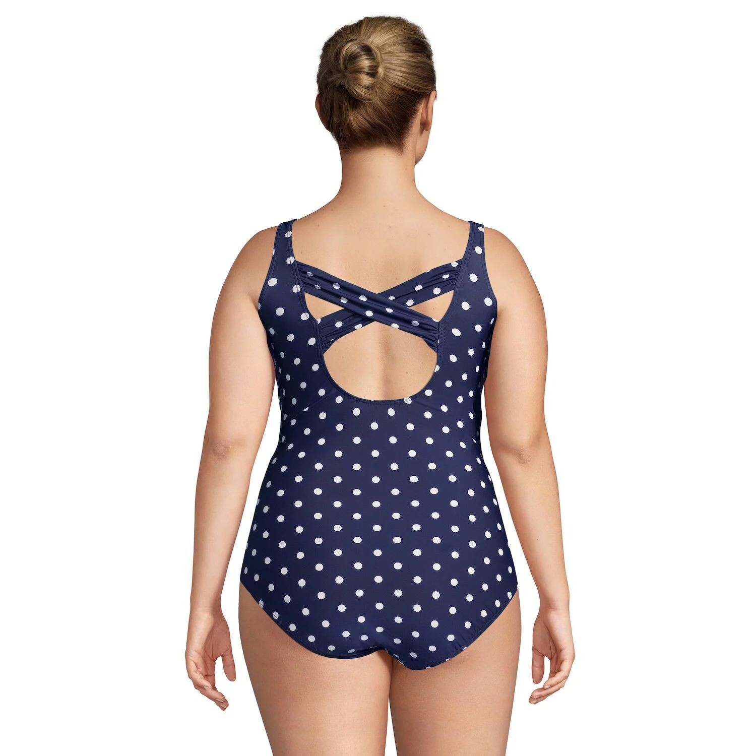

Большие размеры Lands' End Carmela SlenderSuit Цельный купальник с чашечками G и принтом Lands' End