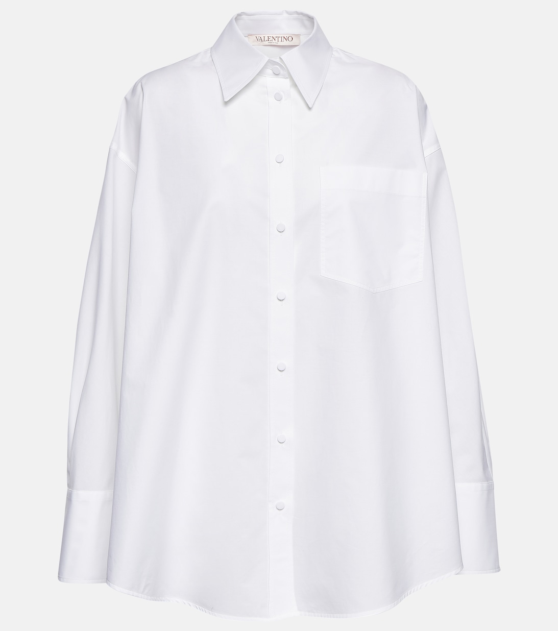 цена Рубашка из хлопкового поплина VALENTINO, белый