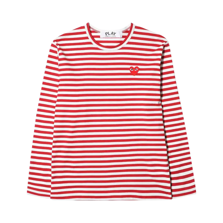 

Футболка Comme Des Garçons PLAY Comme des Garçons PLAY Striped 'Red/White', красный