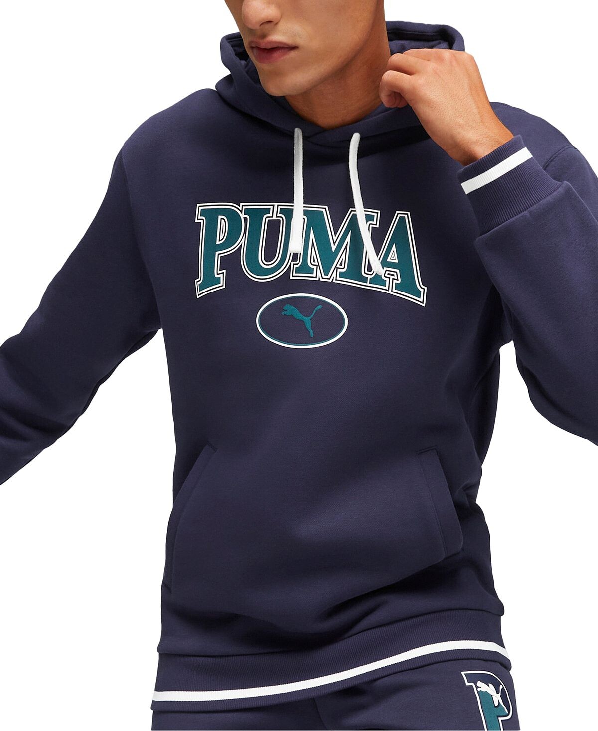 

Мужская толстовка с логотипом SQUAD из матового флиса Puma