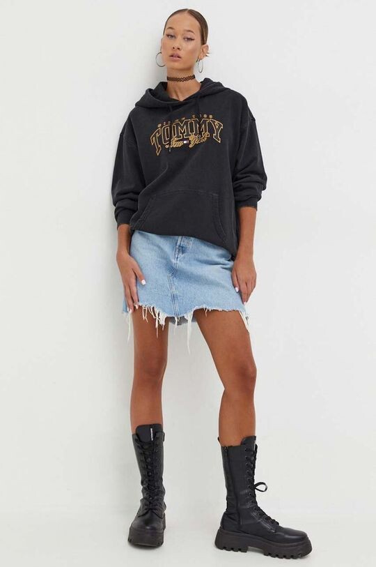 

Хлопковая толстовка Tommy Jeans, серый