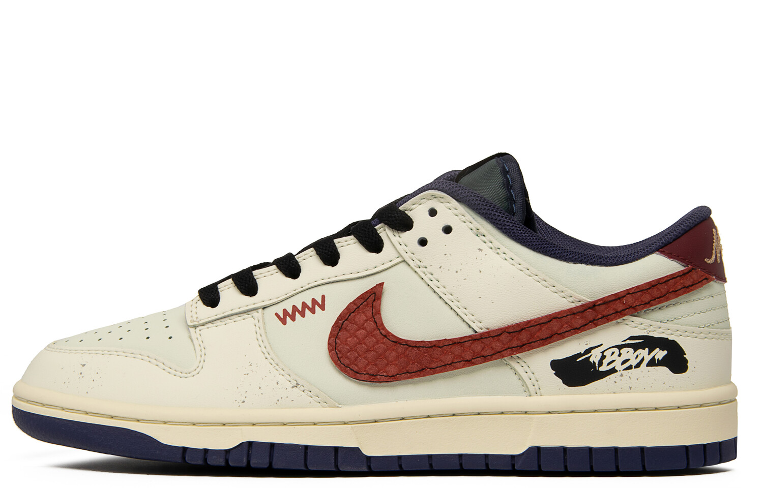 

Кроссовки Nike Dunk Skateboarding Shoes Men Low-top Beige/Red, бежевый/красный