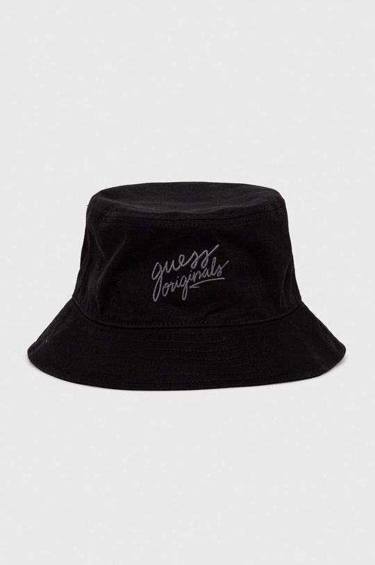 Хлопчатобумажная шапка Guess Originals, черный