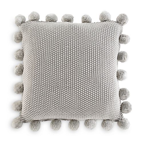 Декоративная подушка Pomtastic, 18 x 18 дюймов Surya, цвет Gray
