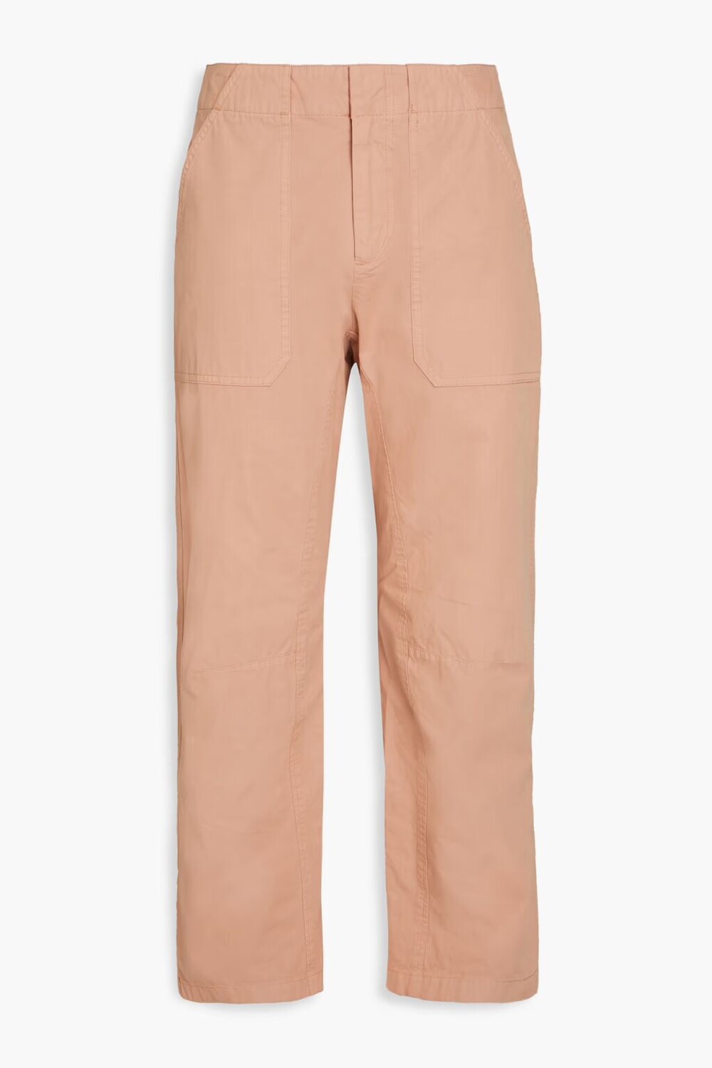 

Укороченные хлопковые брюки Leyton прямого кроя Rag & Bone, античная роза