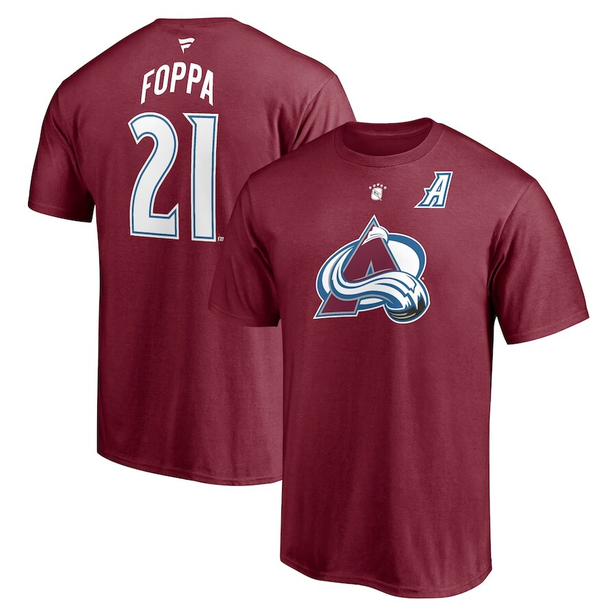 

Футболка с коротким рукавом Fanatics Branded Colorado Avalanche, бордовый
